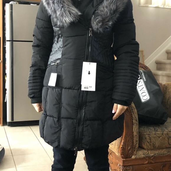 BLACK WINTER COAT - Picture 3 of 3